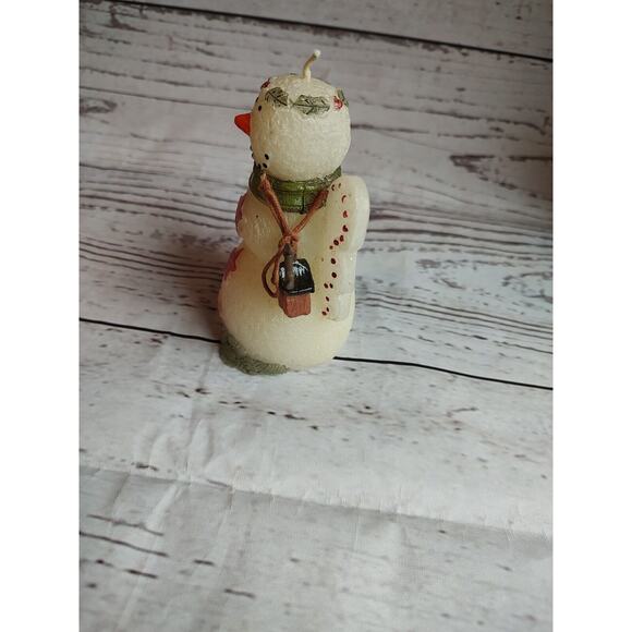 MOLDED SNOWMAN ANGEL Christmas Candle - Picture 7 of 8